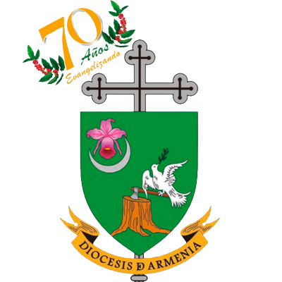 Logo diócesis de Armenia 70 años